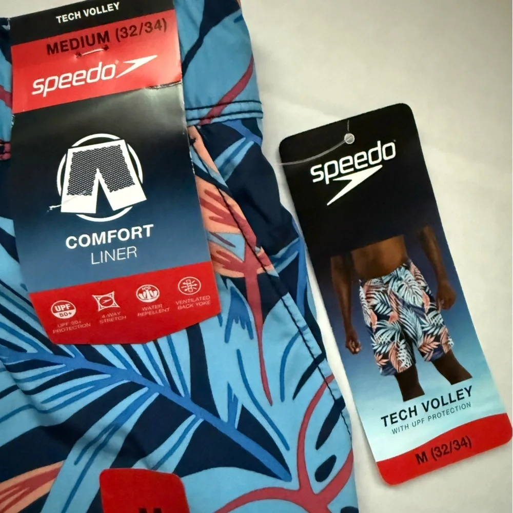 Speedo Men's Tropical Swim Shorts - Speedo Mens Hydro Volley Swim Shorts